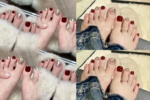 100+ Mẫu nail chân màu đỏ đẹp, quyến rũ & tôn da sang chảnh 2026
