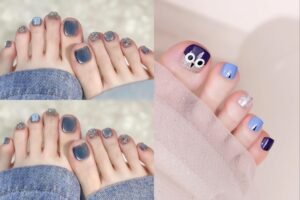 100+ Mẫu nail chân màu xanh đẹp, mát mẻ & tôn da cực đỉnh 2026